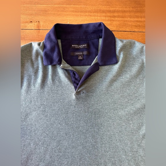 Banana Republic Short Sleeve *Luxury Touch* Dress Polo | No Button - Picture 5 of 8